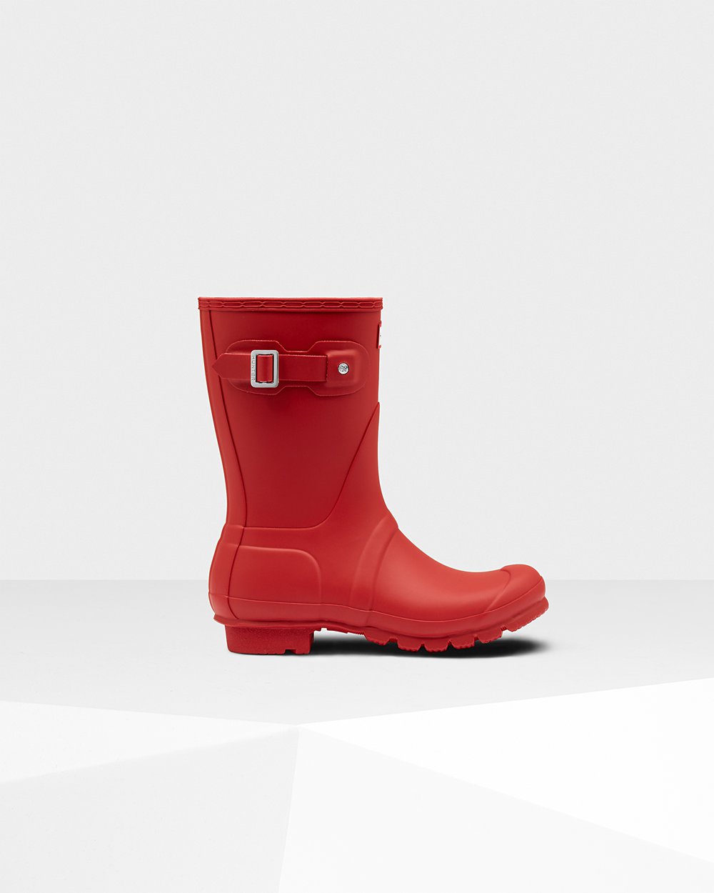 Womens Hunter Short Rain Boots Red - Original - 8095674-IT